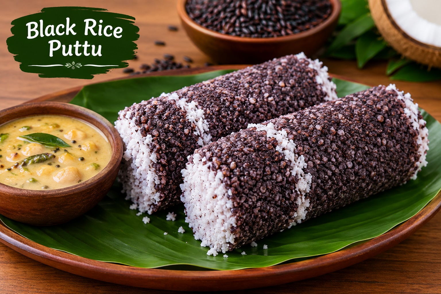 Black Rice Puttu (1 Pcs)