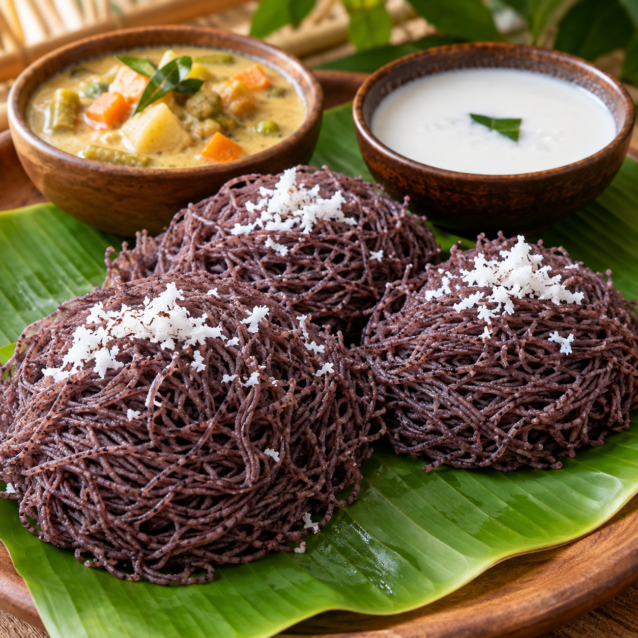 Black Rice Idiyappam ( 4 pcs )